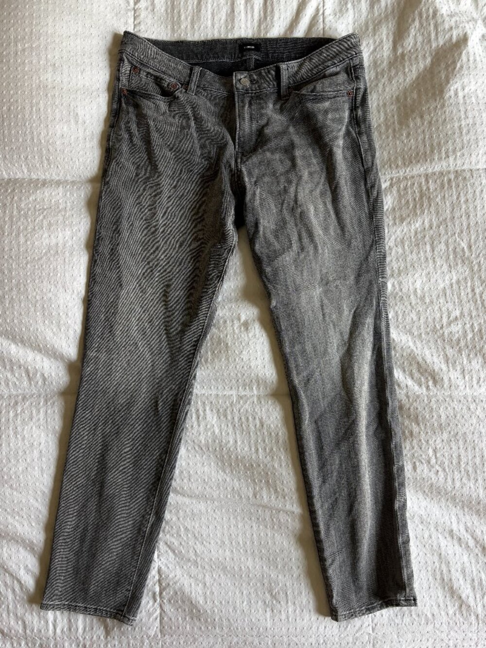 EXPRESS Men’s Skinny Jeans 33x30 Gray 4-Way Hyper Stretch